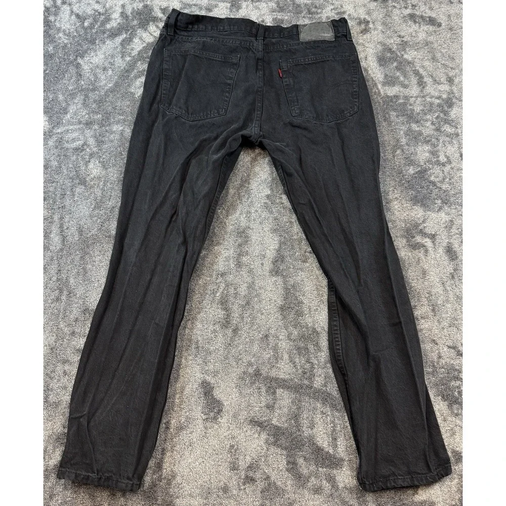 Levi's Jeans Men's 36x30 Black Denim 511 Slim Distressed